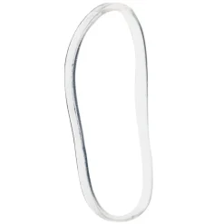 Clear Flexi Elastic Hair Bands 100pcs