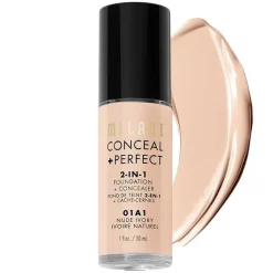 Conceal + Perfect 2-In-1 Foundation + Concealer 01A1 Nude Ivory 30 ml