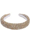 Crystal Hair Band Broad Gold