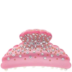 Crystal Hair Claw Large Bubblegum Pink