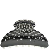 Crystal Hair Claw Large Black