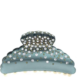 Crystal Hair Claw Large Teal