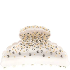 Crystal Hair Claw Large White