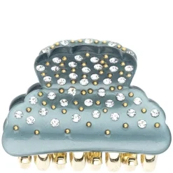 Crystal Hair Claw Small Pine Teal