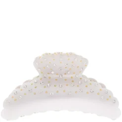 Crystal Hair Claw X Large White