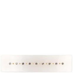 Crystal Hair Clip Large White