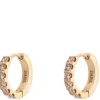 Crystal Hoops 15mm Champagne