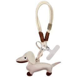 Dachs Bag Charm Off White