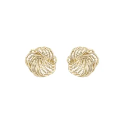 Dakota Small Round Earring Plain Gold