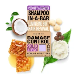Damage Control Coconut & Keratin Solid Shampoo Bar 40g