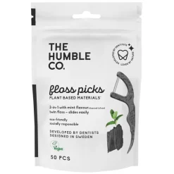 Dental Floss Picks Charcoal 50pcs