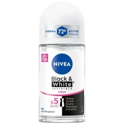 Deo Black & White Invisible Clear Roll-On 50ml