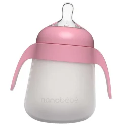 Detachable Handles for Flexy Silicone Baby Bottle Pink 2pcs