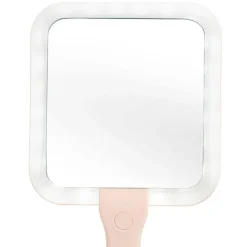 Dobbletsidig Håndholdt speil med lys