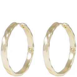Domino Hoop Earring Gold 30mm