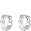 Domino Hoop Earring Silver 15mm