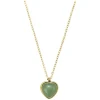 Dorotea Gemstone Heart Necklace Amethyst