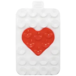 Double Heart Bestie White Red 1pcs