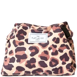 Drawstring Flat Lay Makeup Bag Leopard Print