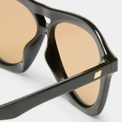 Drizzle Black With Light Brown Mono Lens