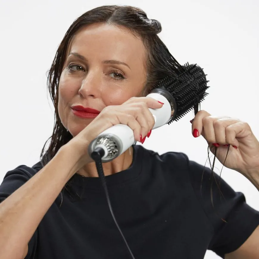 Duet Blow Dry 2 in 1 Hair Dryer Brush White