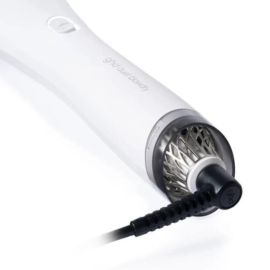 Duet Blow Dry 2 in 1 Hair Dryer Brush White
