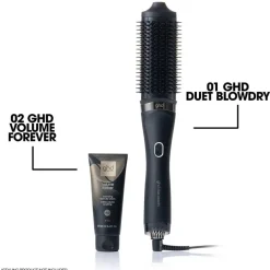 Duet Blow Dry 2 in 1 Hair Dryer Brush Black