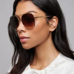 Ella Gold Sunglasses Strength 1.0 +