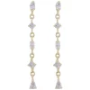 Envy Chain Earring Gold/Clear Onesize