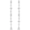 Envy Chain Earring Silver/Clear Onesize
