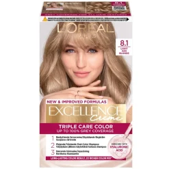 Excellence Creme 8.1 Light Ash Blonde
