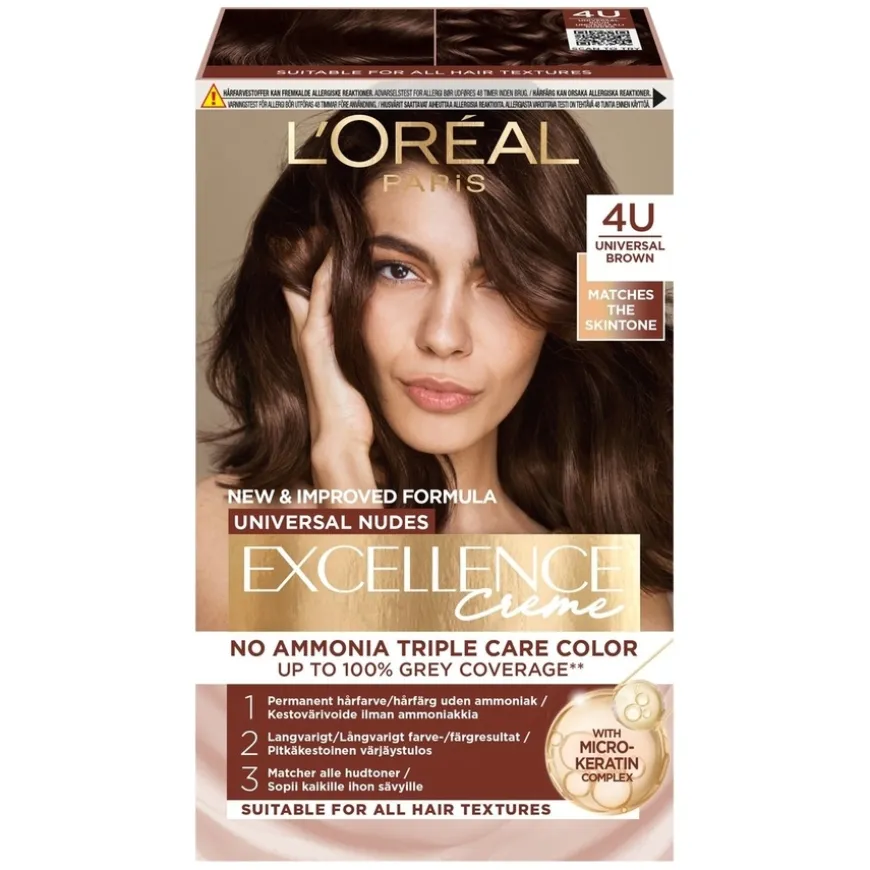 Excellence Universal Nudes Permanent Color 4U Universal Brown