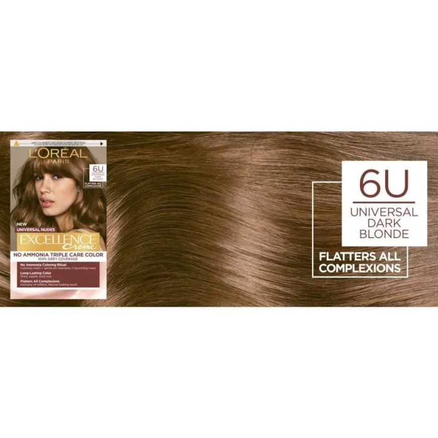 Excellence Universal Nudes Permanent Color 6U Universal Dark Blonde