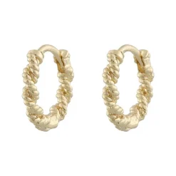 Exibit Small Ring Ear Plain Gold 13mm