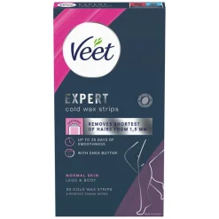 Expert Cold Wax Strips Legs & Body Normal Skin 20pcs