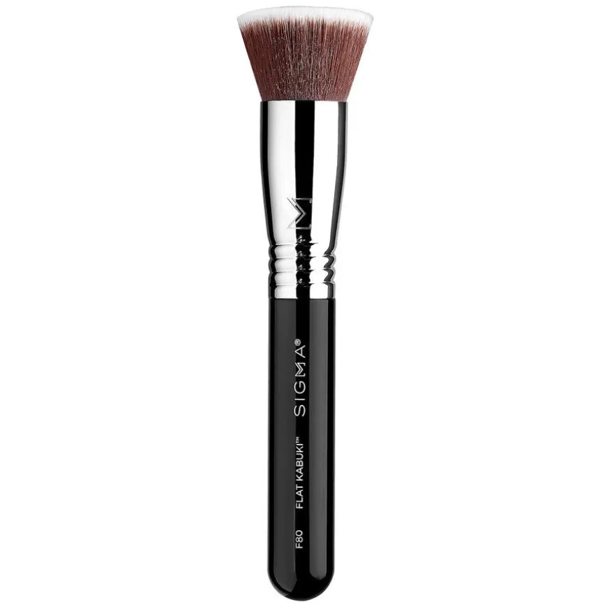 F80 Flat Kabuki™ Brush Chrome