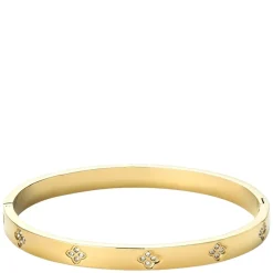 Fiona Crystal Bangle Bracelet Gold