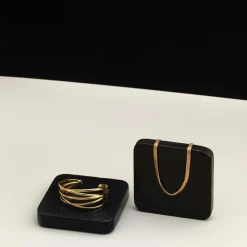 Flat Box Chain Bracelet Gold