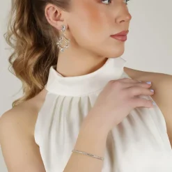 Friday Branch Pendant Earring Gold Onesize