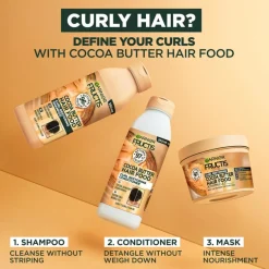 Fructis Hair Food Cocoa Butter Shampoo 350ml