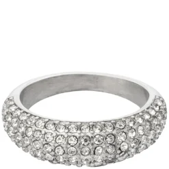 Full Bling Ring Silver Size 1