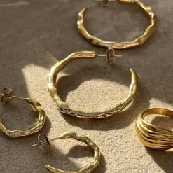 Gabi X Sistie2ND Hoops Large Gold Plated 38mm