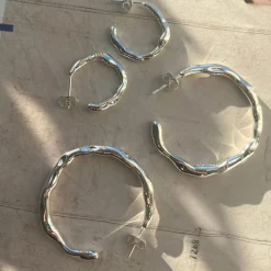 Gabi X Sistie2ND Hoops Large Steel 38mm