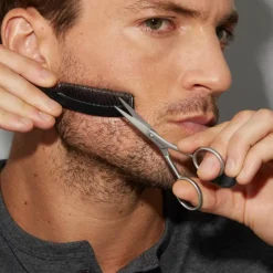 Gear Moustache Scissors And Comb