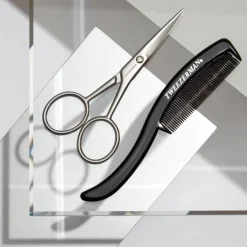 Gear Moustache Scissors And Comb