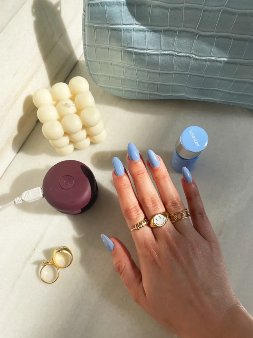 Gel Manicure Kit Fleur Bleue 5pcs