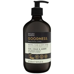 Goodness Oud, Cedar & Amber Hand & Body Cream 500ml