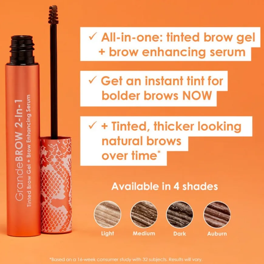 GrandeBrow 2 in 1 Tinted Brow Gel + Brow Enhancing Serum Light 3,5ml