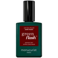 Green Flash Led Nail Polish Dark Pansy 15ml