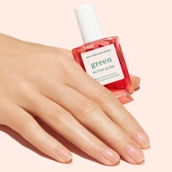 Green Nail Care Glow Effect Rasberry 15ml